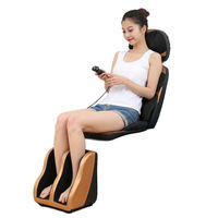 Electric Luxury Car Seat Vibration Buttocks Shiatsu Back Airbag 3d Body Neck Kneading Massage Cushion