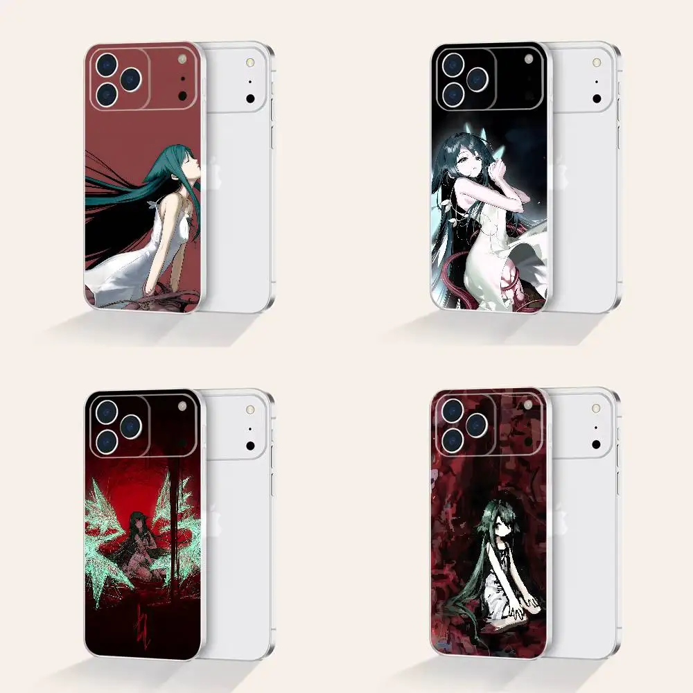 Saya No Uta Song of Saya لهاتف iPhone 7,8,17,16,15,14,13,12,11 Pro,Max,Plus,X,XS,XR,SE4,E حافظة هاتف ناعمة شفافة صغيرة