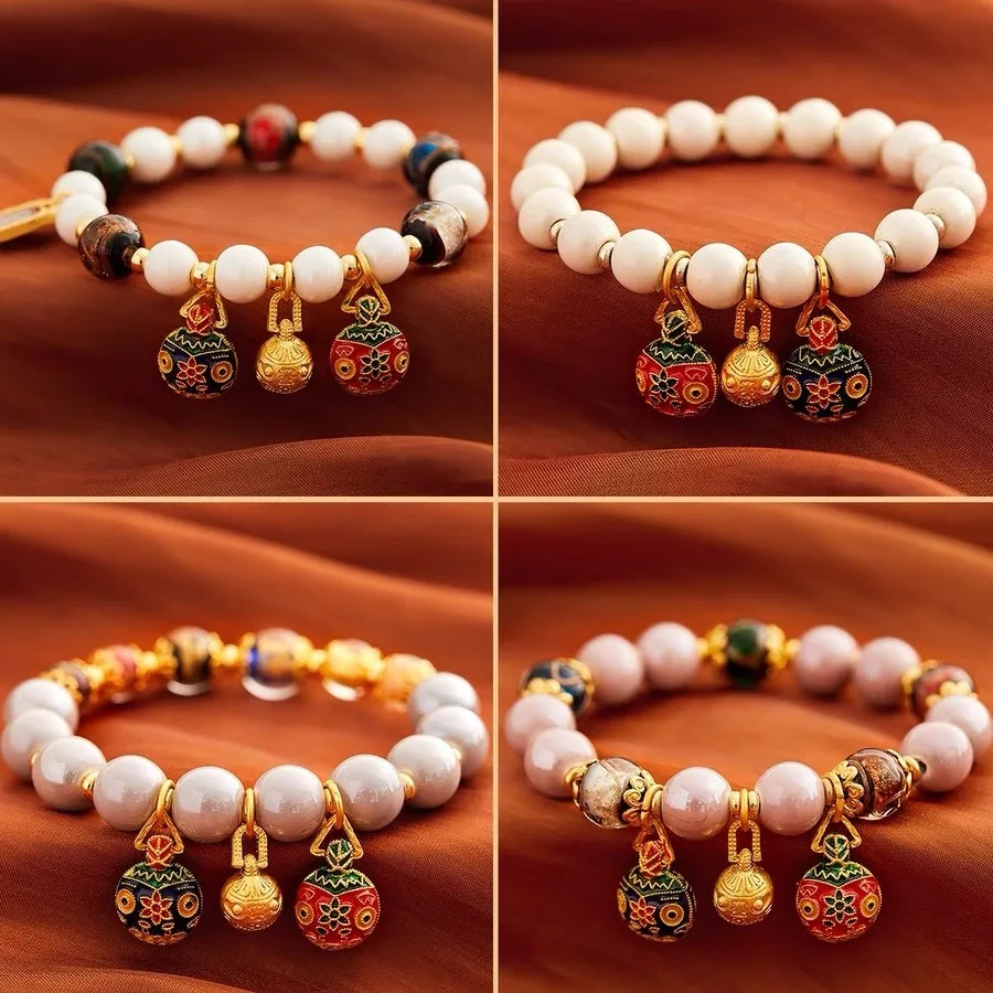 Chinese Palace Retro Style Gold Swallowing Beast Personalized Ancient Method Bracelet