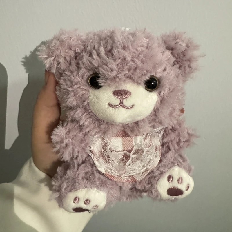 Schattige roze teddybeer knuffel sleutelhanger meisje rugzak dier pop hanger auto decoratie hanger paar kerst verjaardagscadeau