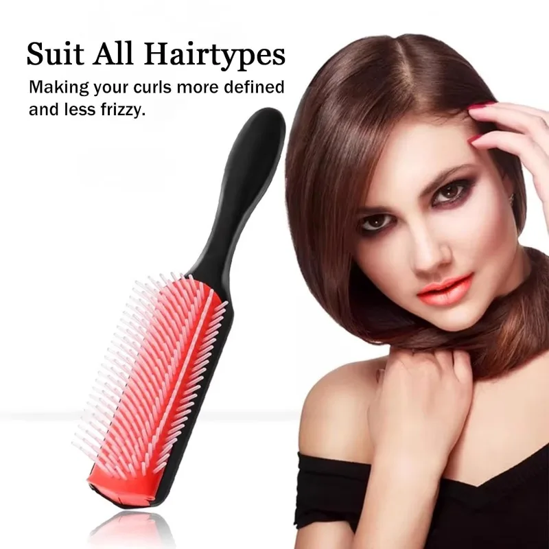 WANMEI Styling Curly Hair Brush for Natural Thick Curly Hair Travel Detangling Brush Comb for Women Men  Defining Curls Hair - view 3