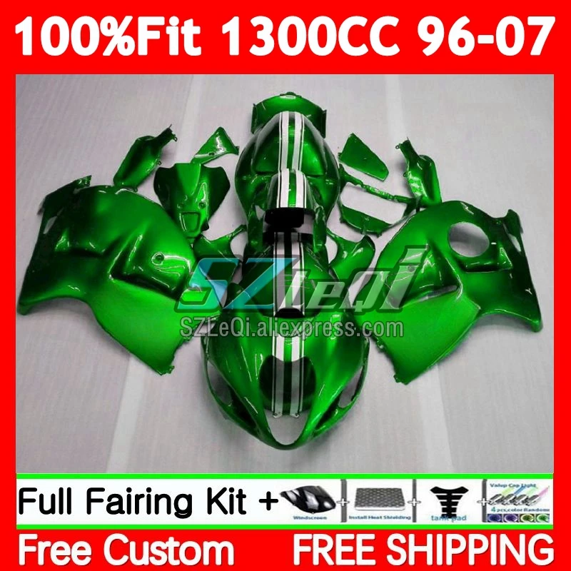 Injection For SUZUKI Hayabusa GSXR 1300 CC GSXR-1300 86No.15 GSXR1300 96 97 98 99 00 01 02 03 04 05 Pearl green 06 07 Fairings