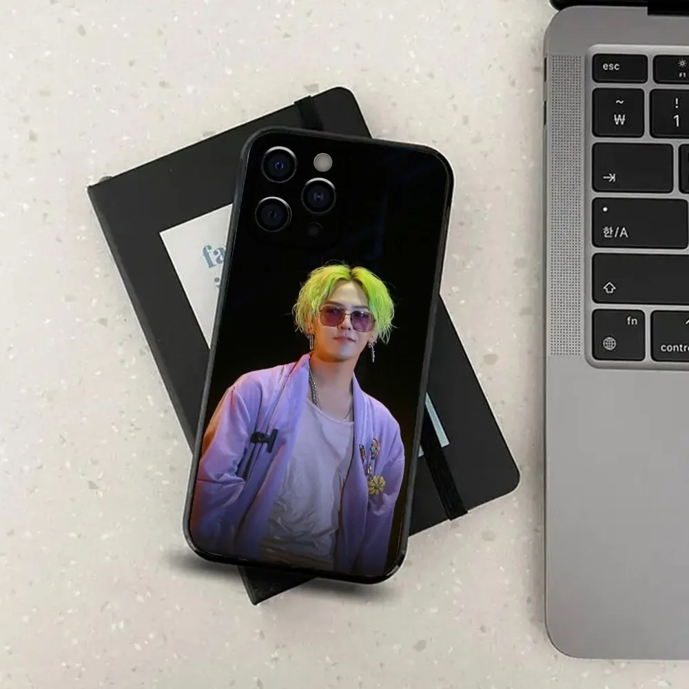 Singer G-Dragon GD Phone Case For Apple iPhone 15,14,13,12,11,Pro,X,XS,Max,XR,Plus,Mini Soft Black Cover