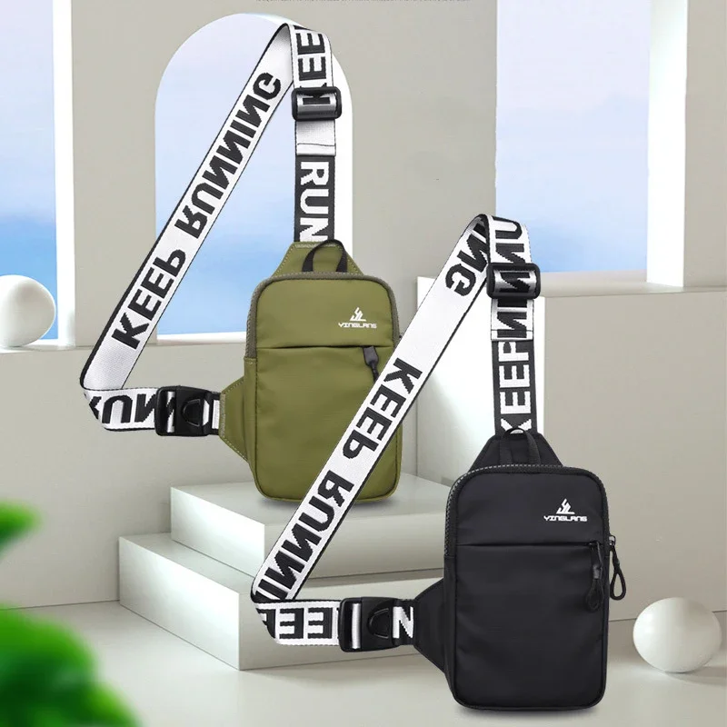

Unisex Solid Small Chest Purse Women Mobile Phone Outdoor Sports for Men Mini Fashion Shoulder Bags Female Messenger Bag Gifts