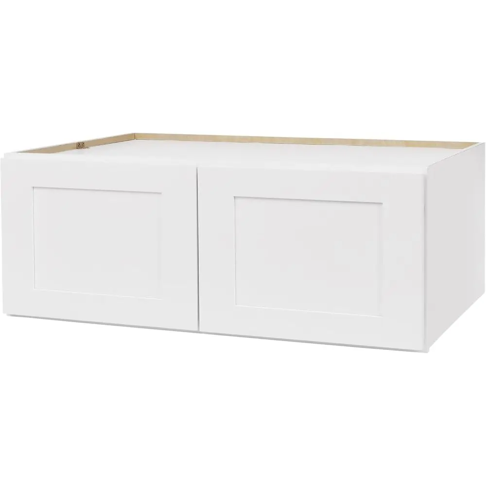 

30 White Wall Cabinet for Kitchen, Laundry, and Bath - Assembled, Perfect Storage
