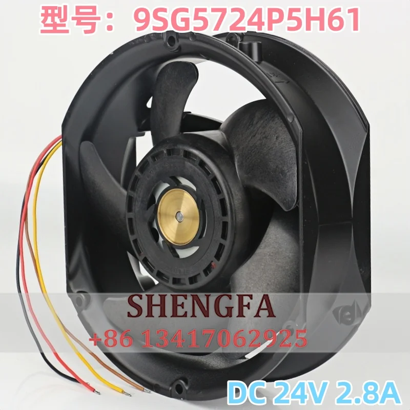 Sanyo 5V 12V 48V DC 24V 2.8A AC EC 17251 172X150X51MM 17CM PWM control Large air volume Aluminum frame 9SG5724P5H61 cooling fan