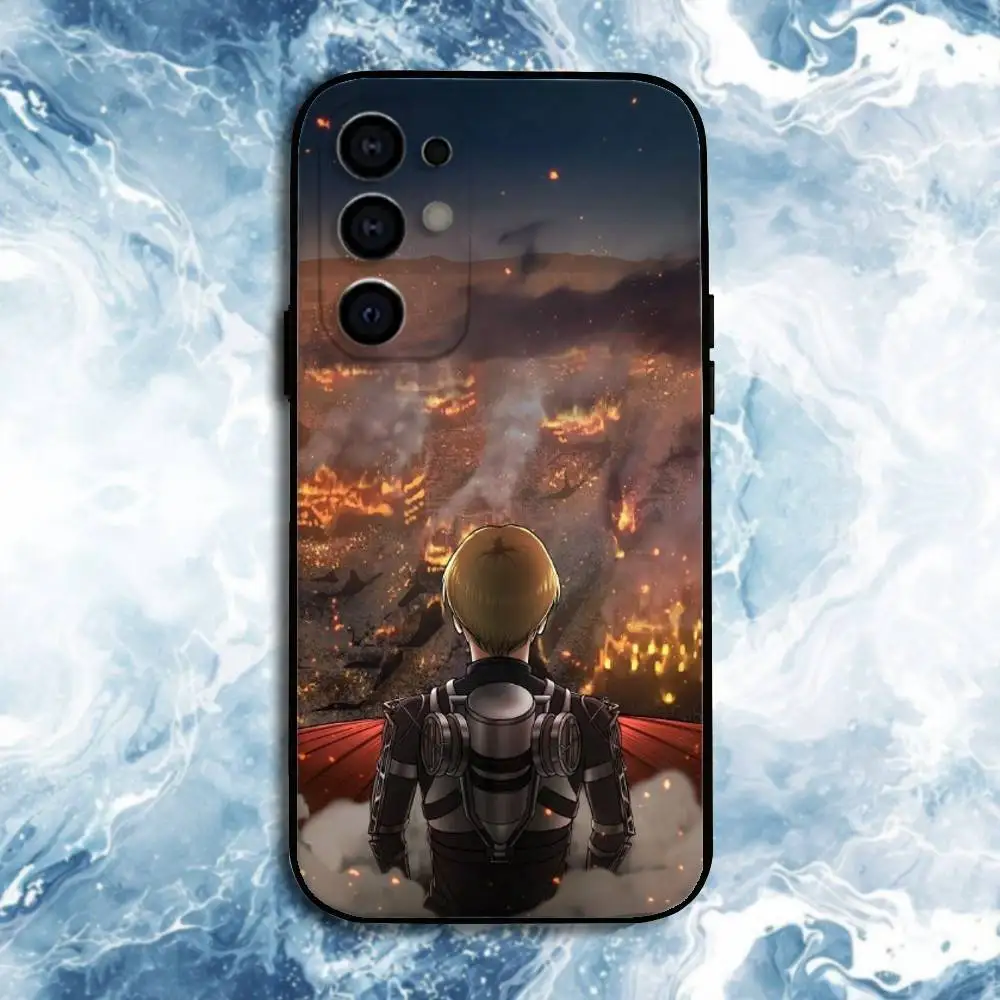 Etui na telefon Anime Armin Arlert do Samsunga S25, S24, S23, S22, S21, S20, Plus, Fe, Lite, inne modele, czarne etui