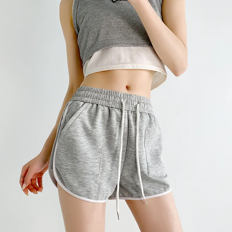 

Women Clothing Sports Shorts Summer 2024 New Fashionable Loose Casual Thin Solid Color Casual Simple Wide Leg Women Pants