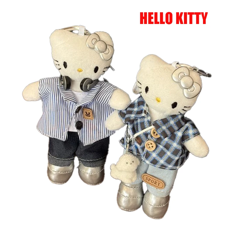 

Креативная новая плюшевая кукла Hello Kitty, мультяшная серия для отдыха, рации, мягкая игрушка, рюкзак, аниме, кулон, приятный брелок, подарки для девочек