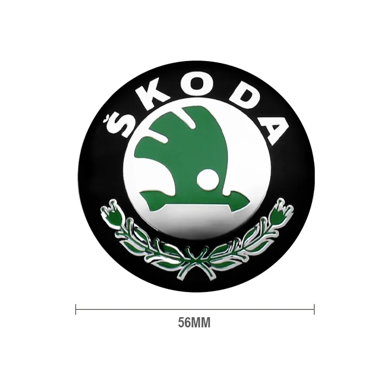 4szt 56mm+60mm Naklejki z emblematem na felgę samochodową do Skody Rapid Octavia A5 RS Kodiaq Fabia A7 2022 Akcesoria