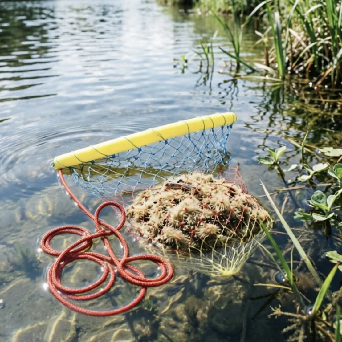 Floating Chum Bag-Waterproof Portable Fishing Rig for Carp & Bass