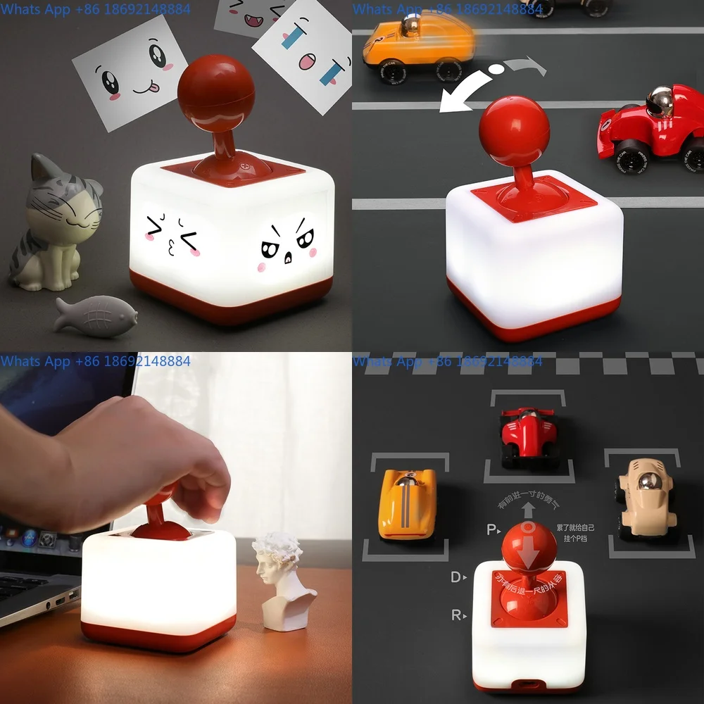 USB Powered Rocker Switch LED Night Light for Bedroom Creative Stress Relief Ambient Lamp