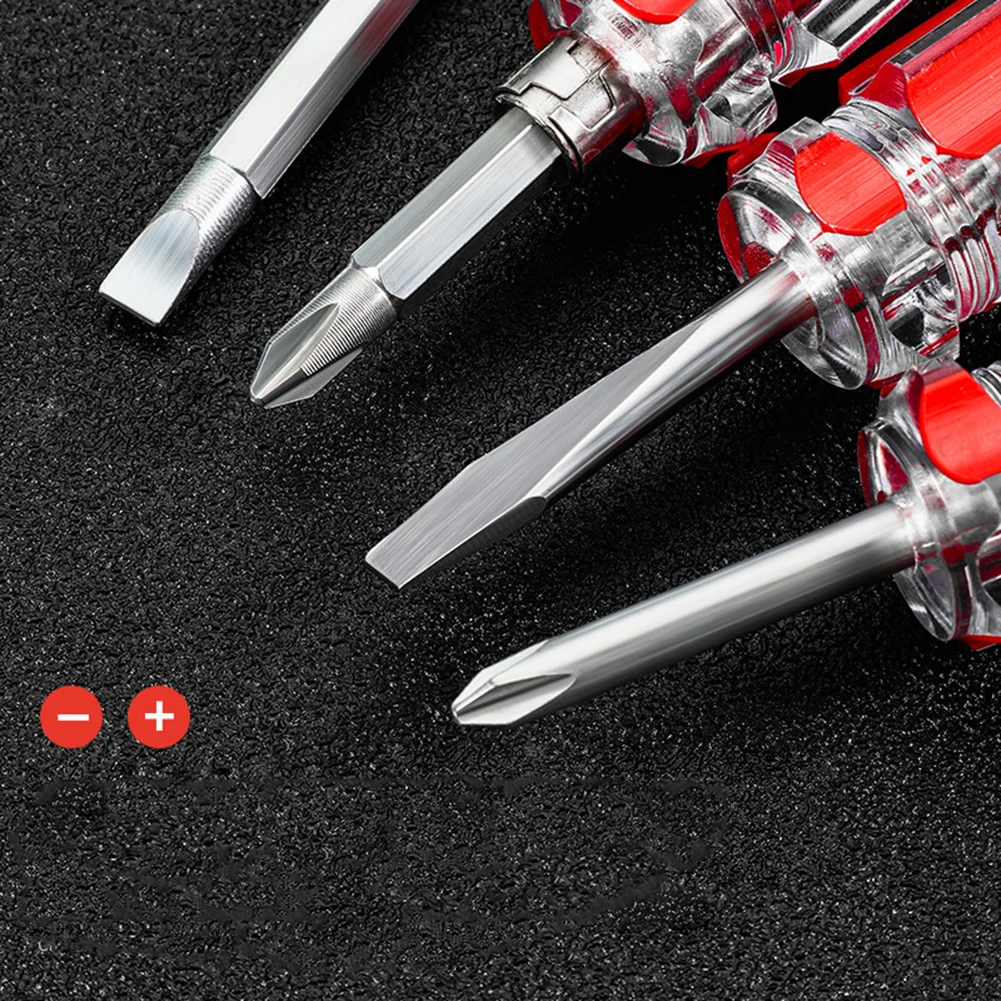 Screwdriver Interchangeable Function Short-Phillips Screwdriver Slotted Impact-Screwdriver Hammer Lat Repair Tool Screwdriver