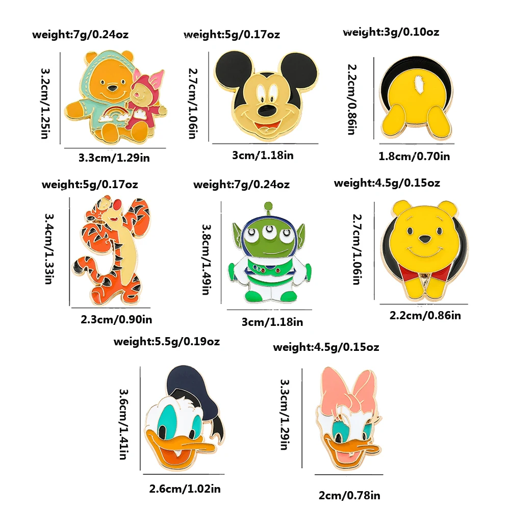 Broche de dibujos animados de Los Aristogatos, Pin esmaltado de Minnie Mouse para mochila, joyería de ropa, insignia de Metal, accesorios de regalo, 4/5 piezas