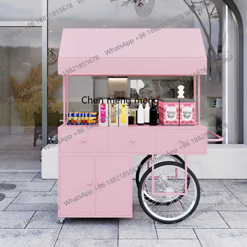 Multifunctional food in the night market, iron float promotion outside the mobile commercial restaurant
