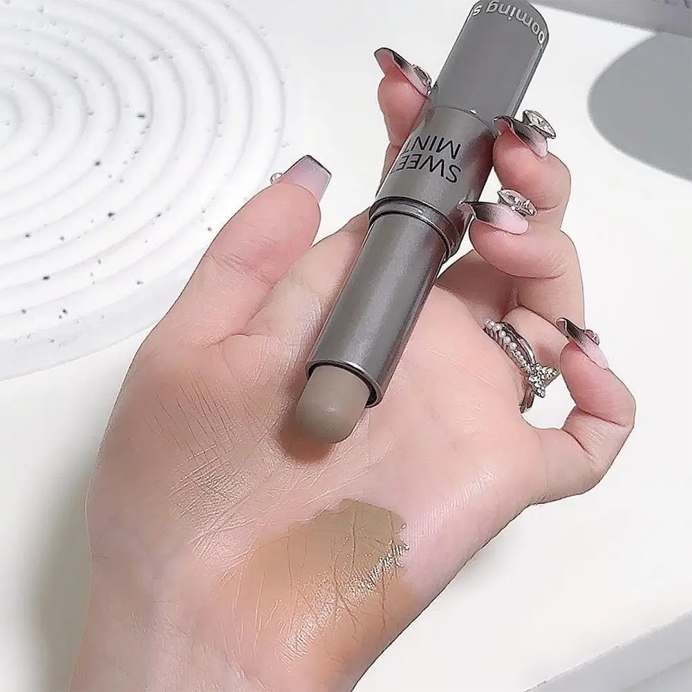 3 色保湿コンシーラーコンタースティックスムーズ持続 3D ノーズシャドウ防水フェイスハイライト明るく輪郭メイク