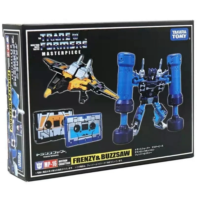 Takara Tomy-figuras de acción de Transformers para niños, MP-16, Frenzy, Buzzsaw, Robot Transformer