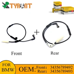 TYRNT Front And Rear Brake Pad Wear Sensor For BMW E60 E63 E64 M5 M6 520i 525i 530i 525d 5-6 Series OEM 34356789492 34356789493