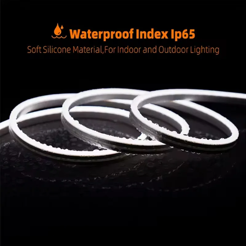 1-5m Neon Led Strip Light Induction Sensor Dimmer Switch Control Flexible Neon Sign Outdoor Lamp Waterproof Tape Rope Home Decor