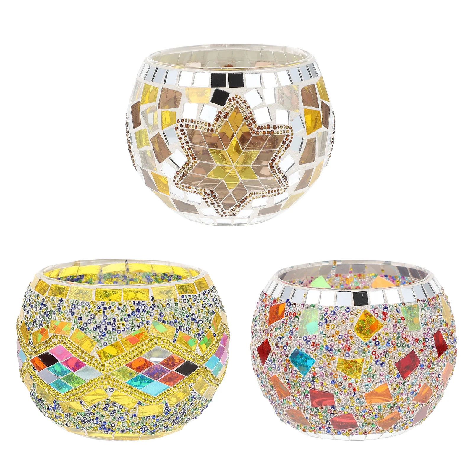 

3Pcs Stylish Candleholders Exquisite Glass Stick Ideal for Candlelight Dinner Festival Celebration Table Decor Use