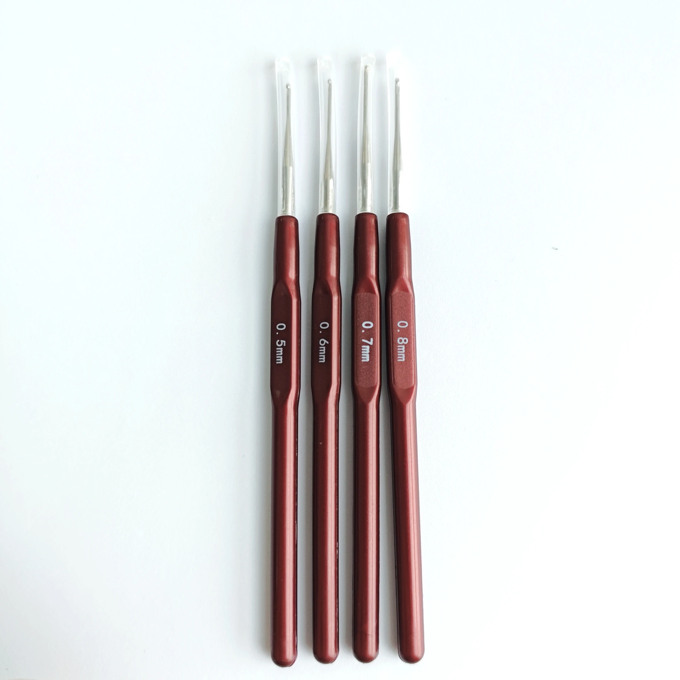 Knitting Hook Needle Dreadlock Hair Tools Metal Plastic Crochet Hooks 0.5Mm 0.6Mm 0.7Mm 0.8Mm Hair Weaving Micro Hook DIY image 2