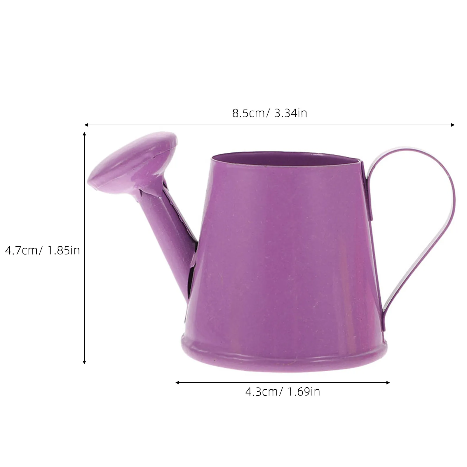 12Pcs Mini Iron Watering Can Cute Small Metal Watering Pot for Mini House Decor Indoor Plants Kids Room Tabletop Decoration