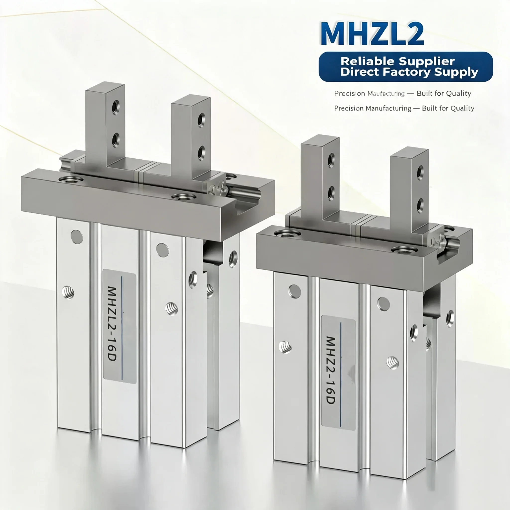 Finger Cylinder Double Acting Industrial Automation Robot Clamp Brand MHZL2 Pneumatic Air Gripper Cylinder Parallel Type