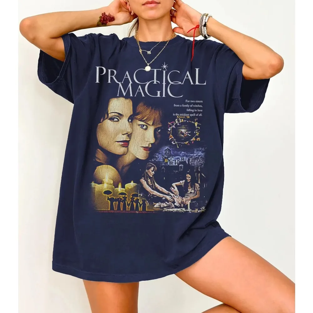 1998 Anime Shirt Vintage Washed Unisex Oversized Magical Romance Streetwear Soft Cotton Short Sleeve Tee Gift Clothing Tops Hot