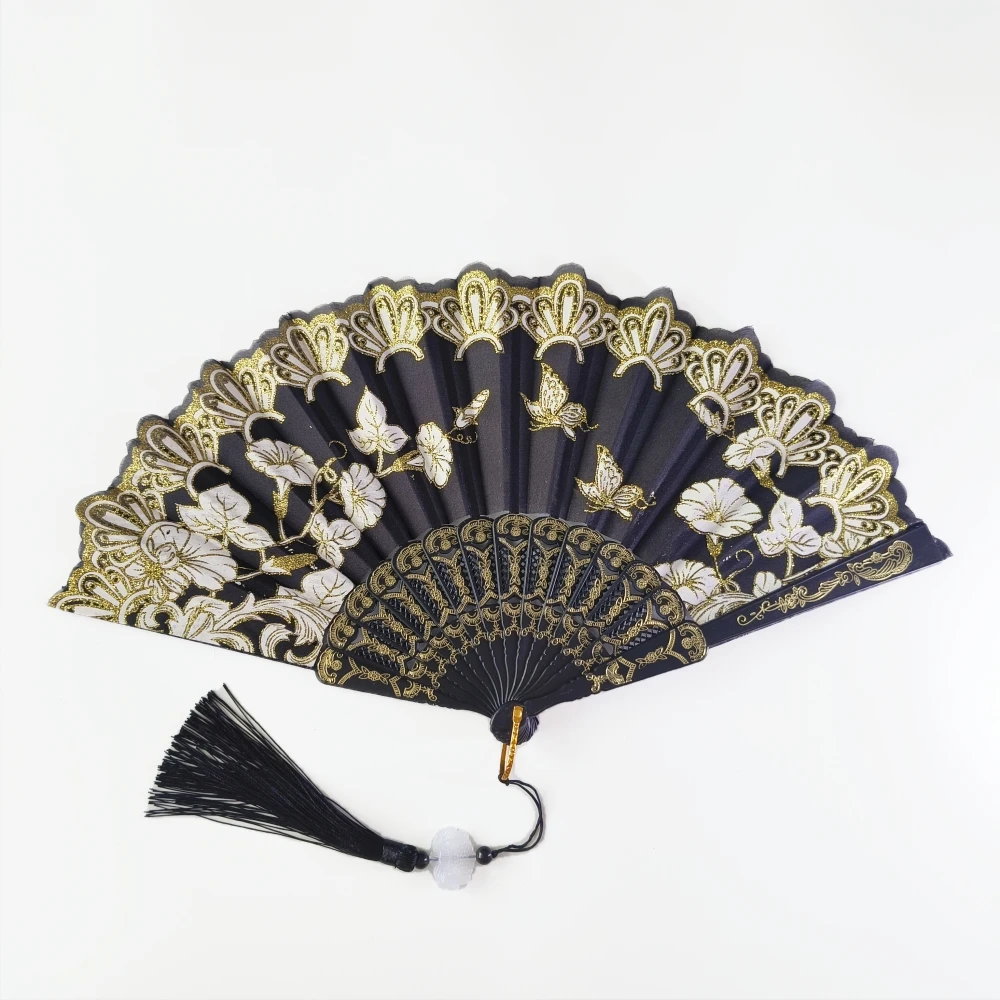 Vintage Folding Hand Fan Chinese Japanese Fans Craft Gift Party Festival Women Dance Performance Props Home Decoration Ornaments