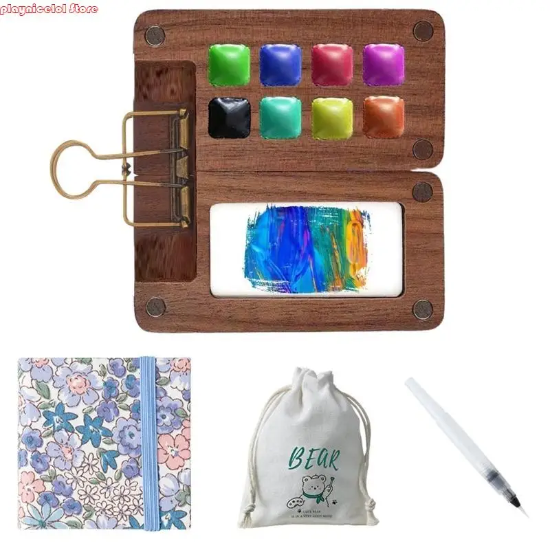 

E8ba portable sketchbook palette travel акварельный набор акварельных палитров