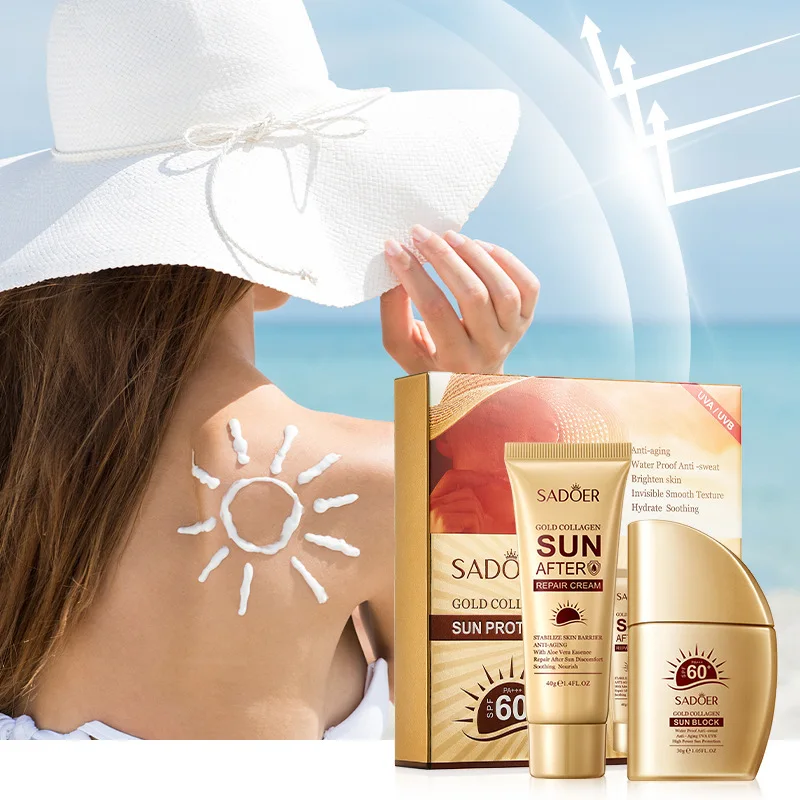 

SPF 60 Sunscreens For Face Whitening Sun Cream Body Gel Isolation Lotion Moisturizing Sunblock Waterproof Refreshing Water Cream