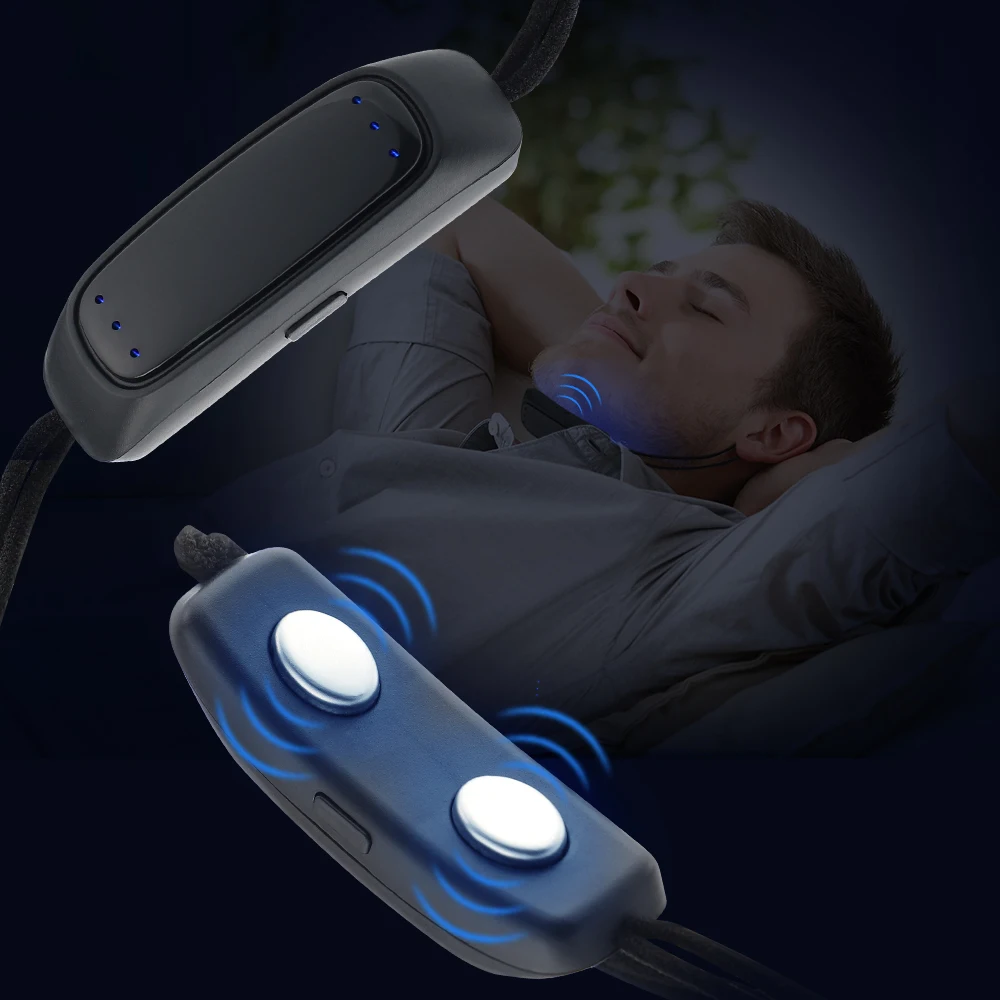 Smart Anti Snoring Device EMS Pulse Stop Snore Portable Comfortable Sleep Well Stop Snore Health Care Sleep Apnea Aid