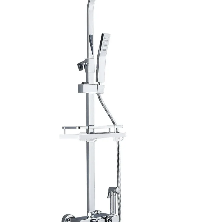 

All-copper shower set, home, smart digital display, bath nozzle.