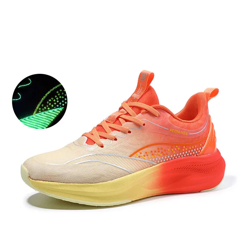 

2025 New Carbon Plate Marathon Running Shoes Men/Women Breathable Sport Shoes Couple Shock-absorbing Ultralight Bounce Sneakers