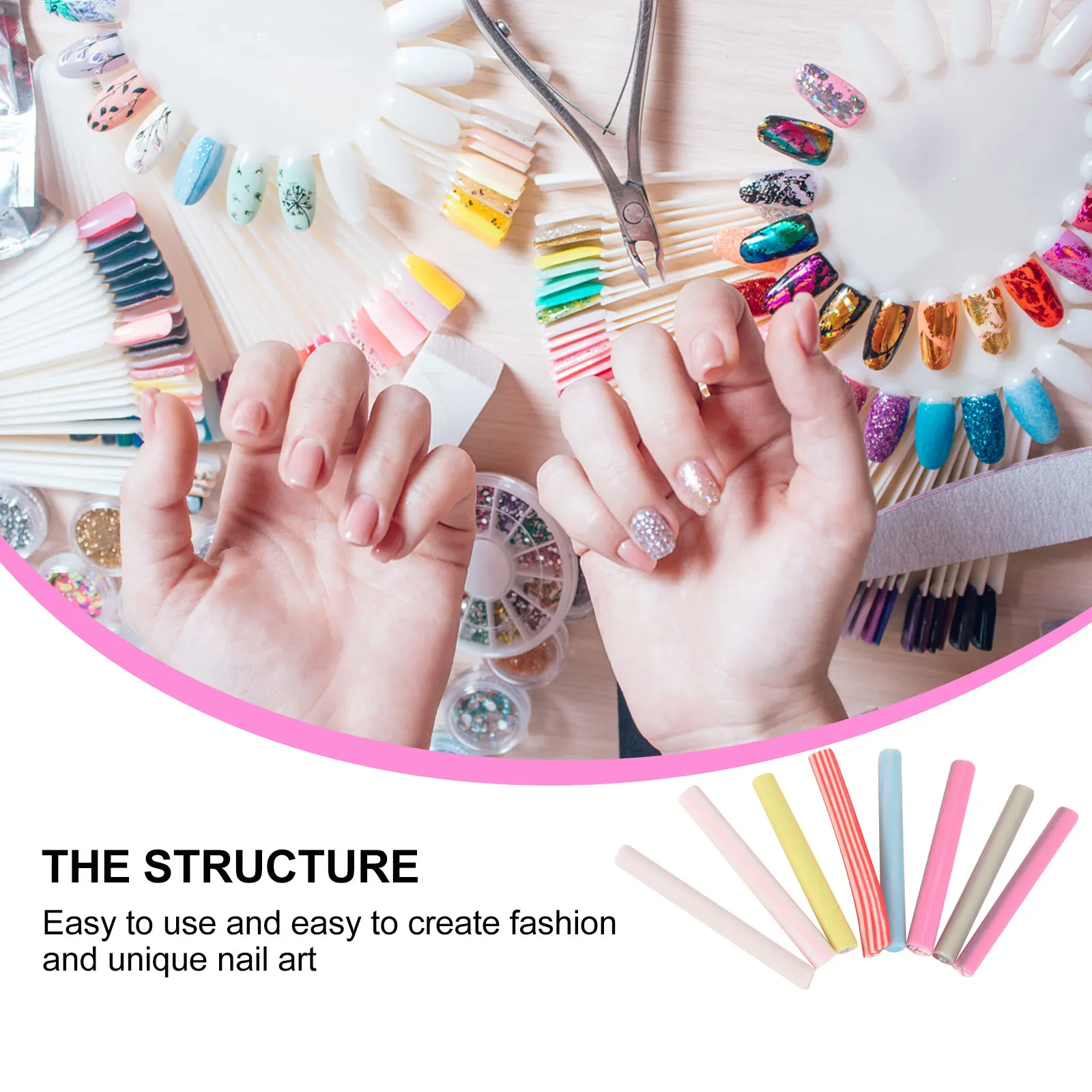 

50pcs Christmas Art Stickers Removable Patches Diy Wraps For Women Girls Size M Fake Nails Sticker Nail Decals Nail Patch