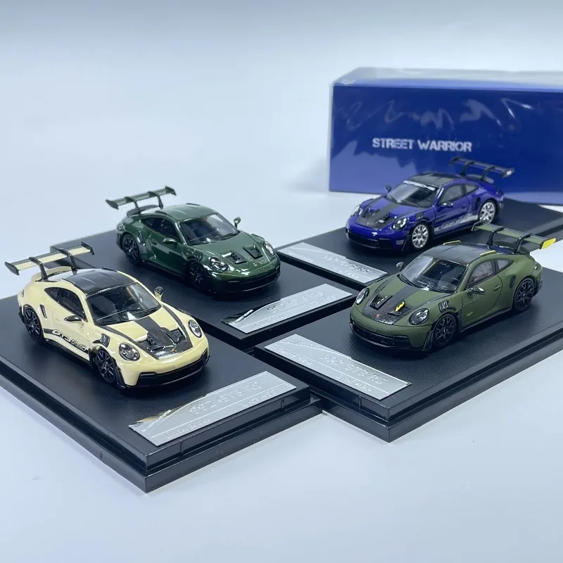 In stock 1:64 GT3 RS 992 Alloy Simulation Vehicle Model, Boy Toy Gift, Room Collection Decoration Item