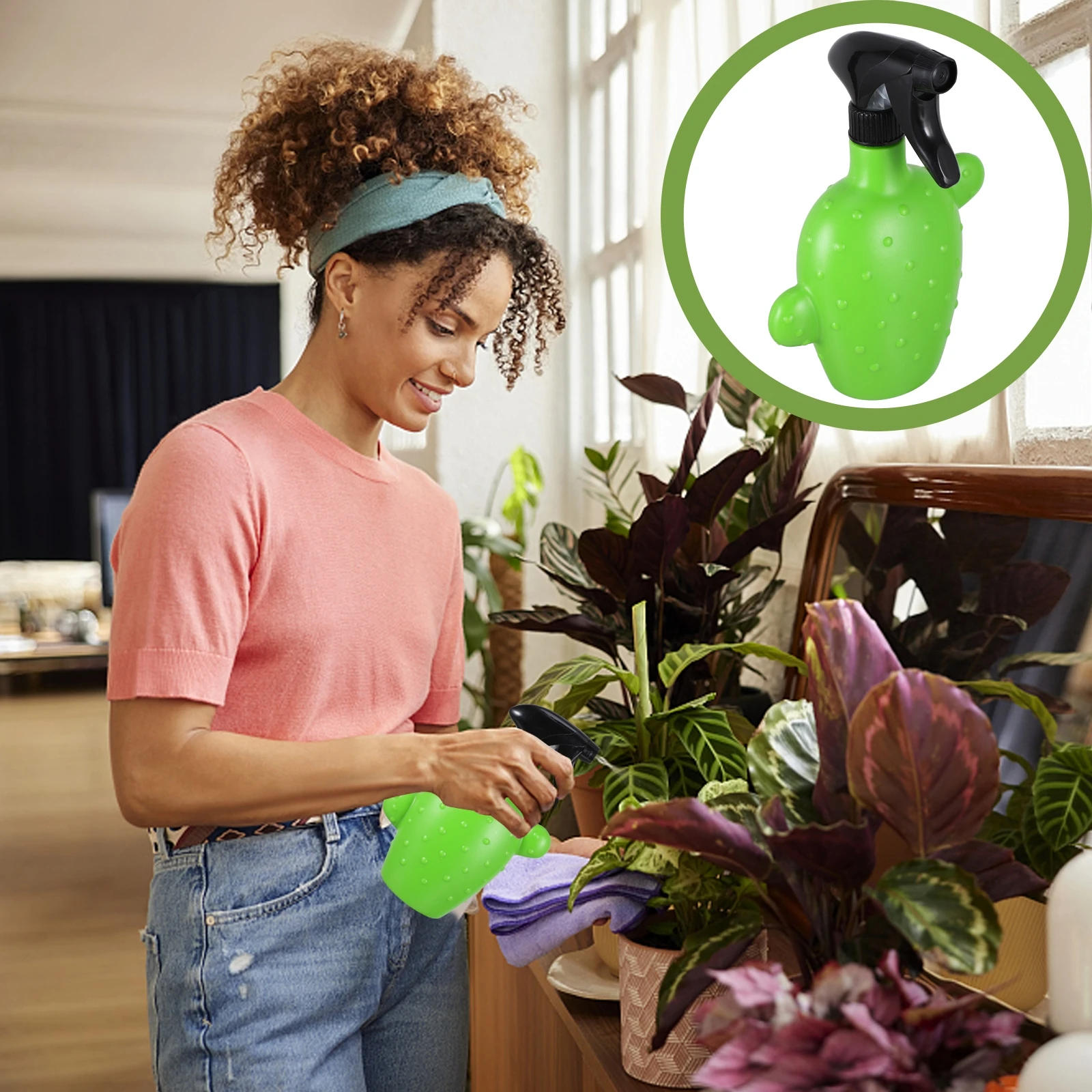 

Cactus Squirt Household Watering Pot Spray Bottle Kettle Gardening Devices for Potted Plants Plastic Shape Can Bonsai Flower