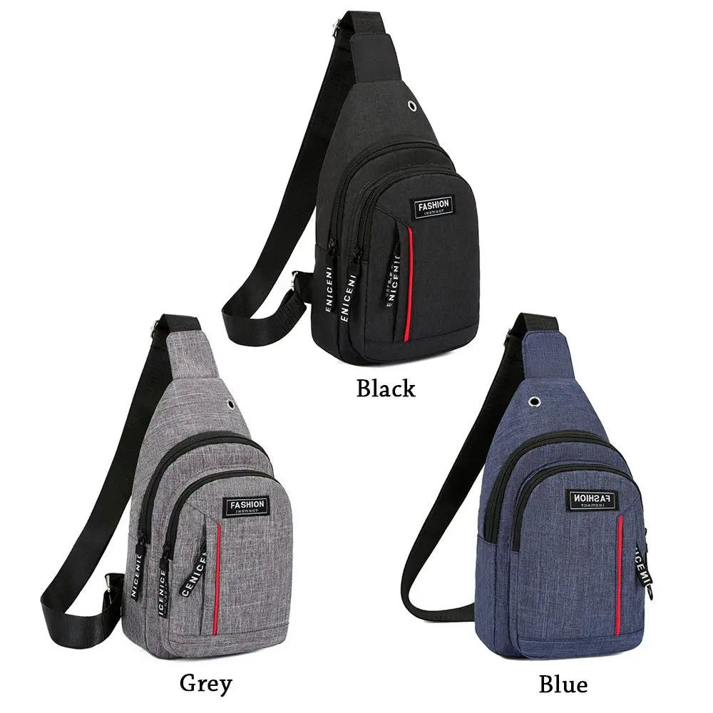 Men's Nylon Crossbody Pack Anti-theft Shoulder Bag Chest Bags Travel Carry Backpack