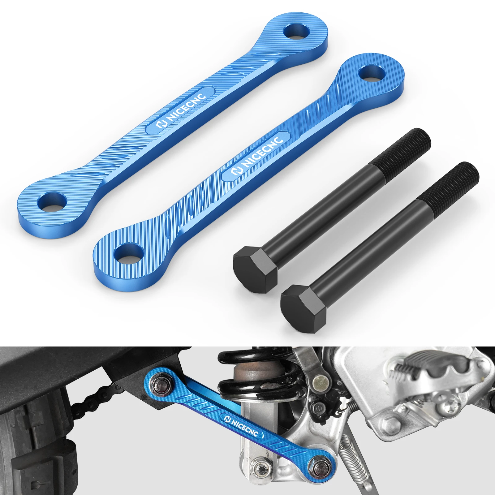 

For Yamaha Tenere700 Rally Edition Motorcycle 1.5" Lower Suspension Lowering Links Kit for Yamaha Tenere 700 T700 2019-2023 2024