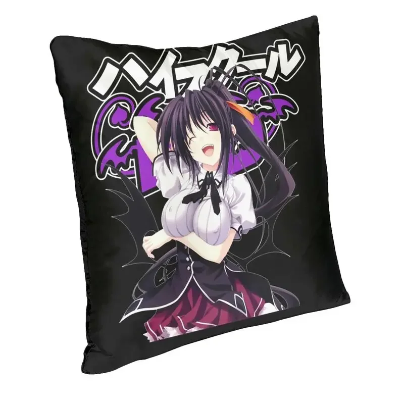 High School DxD Cushion Cover 40x40cm Decoration Printing Akeno Himejima Throw Pillow for Sofa Double Side