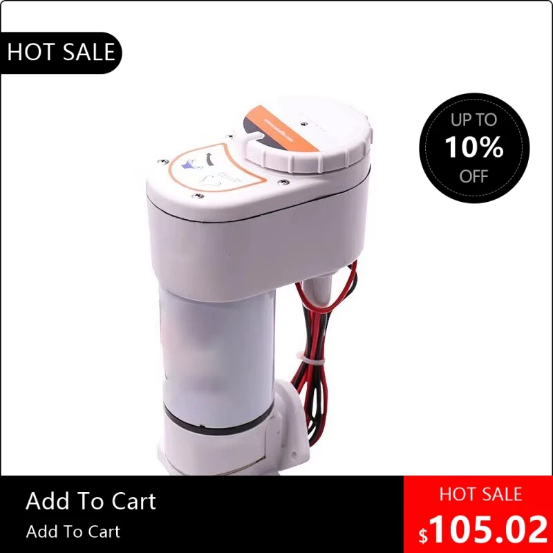 DC Electric Toilet Waste Pump 12V 24V Marine Boat Yacht Camper Caravan Toilet Pump Assembly Accessories
