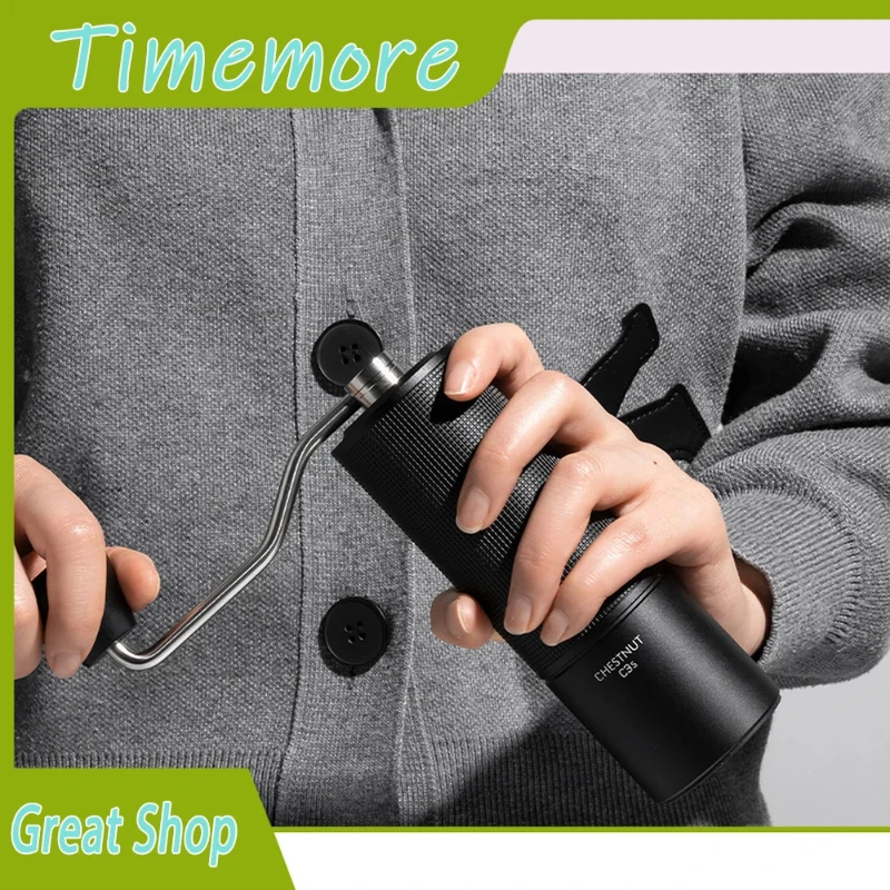 

Магазин Timemore Chestnut C3esp, ручная кофемолка, емкость 25 г, портативная ручная регулируемая заусенцы со стальным сердечником для путешествий, кемпинга