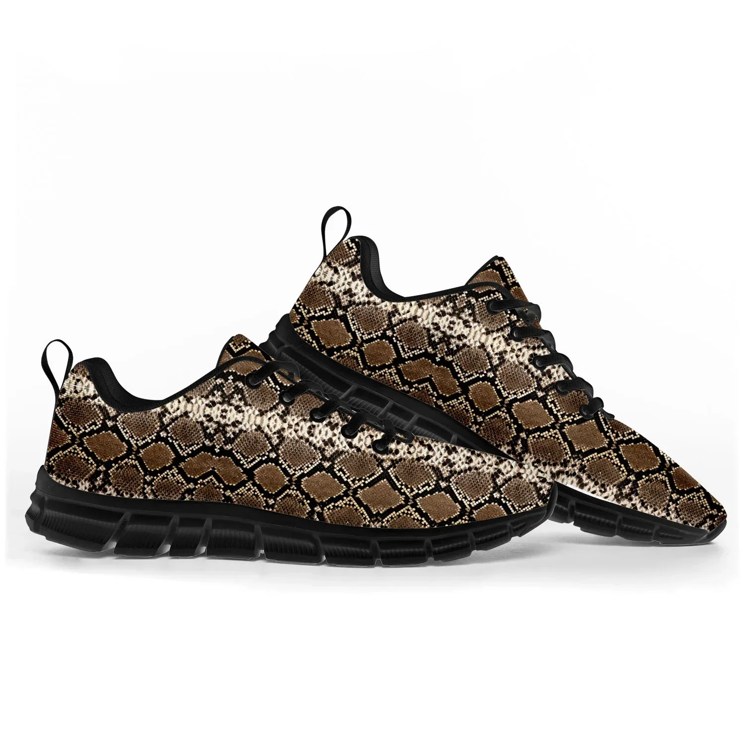 Snake Skin Pattern Sports Shoes Mens Womens Teenager Sneakers Tide Printed Causal Custom Quality Couple Shoes