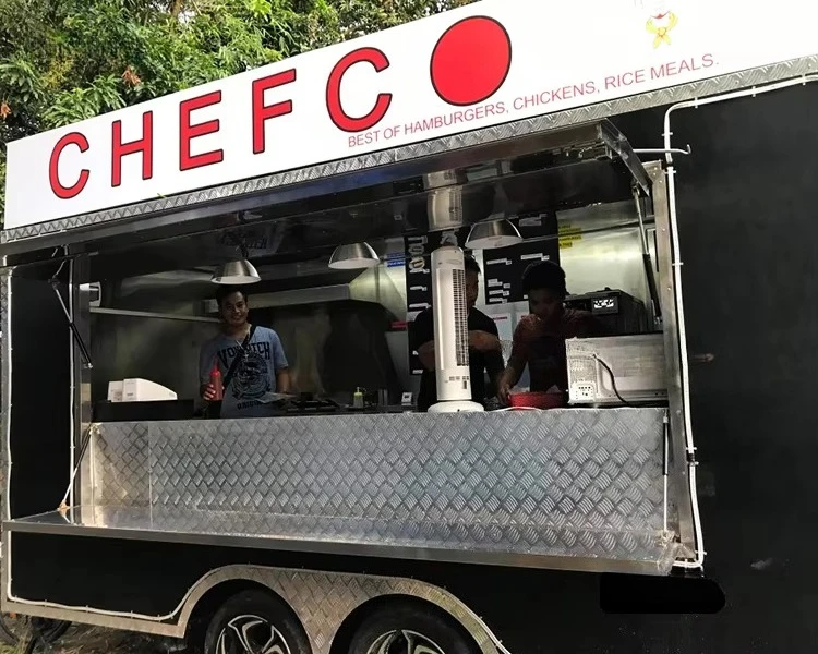 Foodcart Mobile Food Trailer Outdoor Sushi Food Truck Japanese With Exhaust Fan