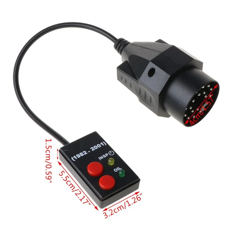 Niezawodne gniazda Reset 20 Pin do serwisu oleju i skanowania dla BMW E30 E34 E36 E39, kabel adaptera