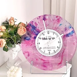 Taylor Swift Record Wall Clock Midnight Album Pattern  Color Vinyl Transparent CD Living Room Luxury Home Decoration Fans Gifts