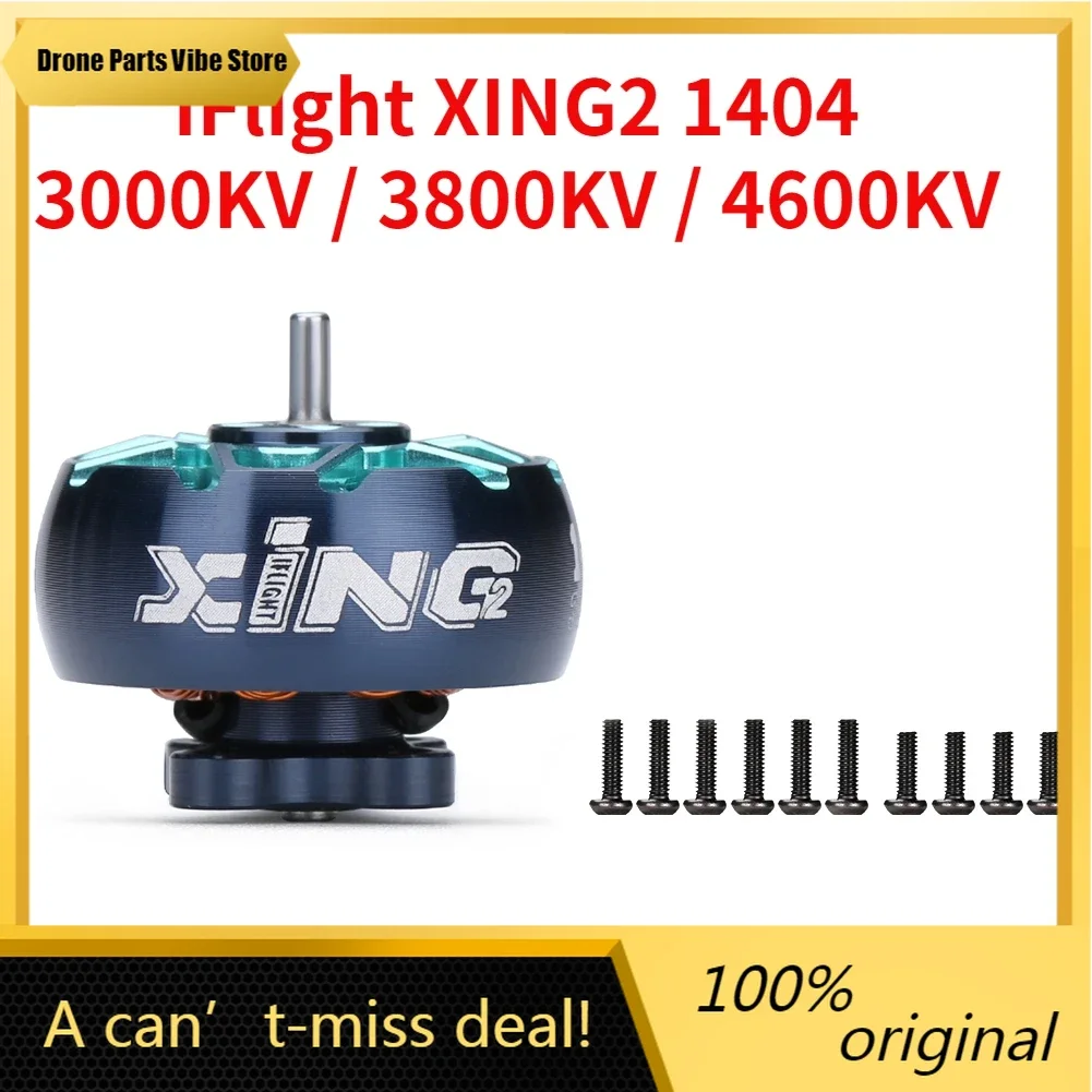 

FyiFlight XING2 1404 3000KV / 3800KV / 4600KV 2S-4S Toothpick Ultralight Build (unibell) motor for FPV