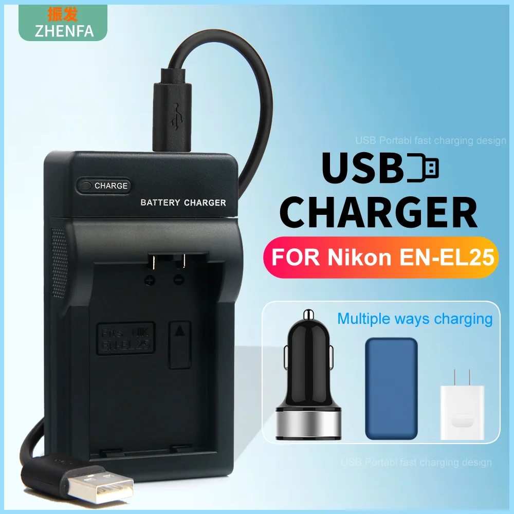 EN-EL25a EN-EL25 EN EL25 Battery Charger For Nikon Z50 Z30 Z FC Mirrorless Digital Camera