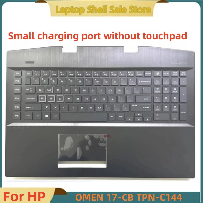 New For HP OMEN 17-CB TPN-C144 Laptop Upper Case Palmrest Cover US Backlight Keyboard Small Charging Port Without Touchpad