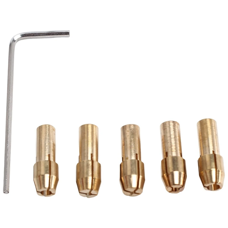 Mini Electric Hand Drill Bit Set DC 12V Motor 0.5-3mm HSS Twist Drill Bit with 5Pcs Chuck Collets Fits Drilling Hole Saw-A62I